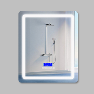 Hot bán không khung backlit <span class=keywords><strong>Led</strong></span> treo tường phòng tắm gương chống sương mù với Bluetooth âm nhạc Loa phòng tắm gương - Product Image 3