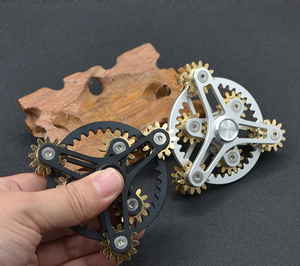 Gyroscope double couche à neuf engrenages en métal EDC, jouet pour adulte, spinner à main, nouveau design - Product Image 1