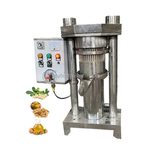 Stainless steel sesame seed oil vertical hydraulic small oil press fully automatic walnut peanut oil press