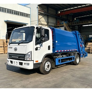 Camión de Basura Comprimido FAW 4X2 de 7CBM Usado para el Transporte de Residuos Domésticos Urbanos - Product Image 5
