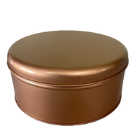Boîtes en étain rectangulaires rondes, boîtes en étain, emballages métalliques carrés, pot à biscuits pour le stockage des aliments, café, bonbons, cosmétiques, gâteaux
