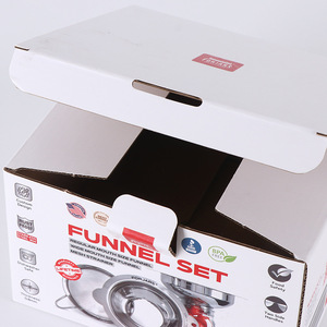 Boîte d'emballage en carton ondulé Xintuo, carrée, blanche, épaisse, boîte cadeau, motif personnalisable avec option d'impression de logo - Product Image 2