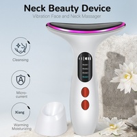 Appareil de beauté pour le cou, masseur photonique pour le rajeunissement de la peau du visage et du cou, instrument anti-rides pour éliminer les rides du cou