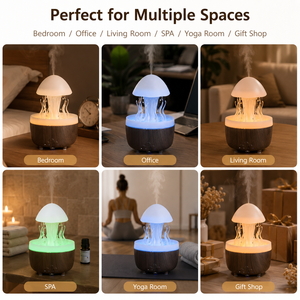 Umidificatore a Nuvola con Effetto Pioggia, Articolo Virale su TikTok, Diffusore di Oli Essenziali a Goccia di Pioggia - Product Image 3