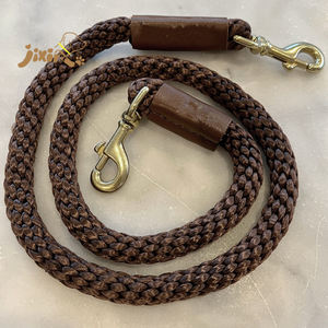 Suministros personalizados para mascotas Correa trenzada de cuero y nailon de alta calidad para perros Cuerda de paracord - Product Image 3