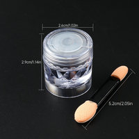 BIN Black Effect Nail Mica Magic Plating-Crystal Mirror Chrome Nail Art Powder