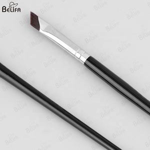BELIFA Etiqueta Privada profesional ultrafino fino mango <span class=keywords><strong>de</strong></span> madera en ángulo cabeza plana sola ceja hoz delineador <span class=keywords><strong>de</strong></span> <span class=keywords><strong>ojos</strong></span> cepillo - Product Image 6