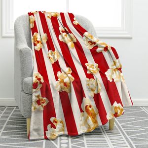 Classic Popcorn Flannel Blanket <b>Throw</b> Blanket Nap Blanket Reversible Cozy Warm <b>for</b> Home Office Nap Custom Print OEM ODM - Product Image 2
