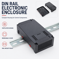 Boîtier de commande électronique industriel en ABS/PC pour rail DIN, protection IP54 durable