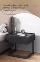 Table de chevet suspendue en pierre, mobilier de chambre moderne et minimaliste, mini table de nuit multifonctionnelle avec petit rangement pour hôtel