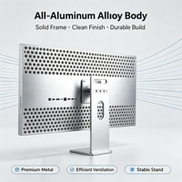 Nouvel écran de jeu HDR ultra-clair et brillant, 32 pouces, 6K, écran plat IPS en aluminium, design Retina, bureau