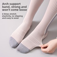 Chaussettes de compression professionnelles en nylon pour femme, antibactériennes, déodorantes, respirantes, antidérapantes, pour le sport et le quotidien, sans coutures