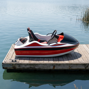 Vente en gros de mini jet-boat motorisé compact rouge et blanc pour adultes, idéal pour la course rapide sur l'eau. - Product Image 4