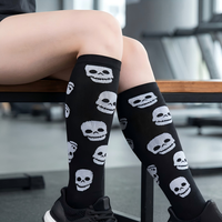 Chaussettes de compression sportives respirantes en gros pour la course, le fitness, l'avion, le soulagement de l'œdème, soutien du genou, hauteur genou