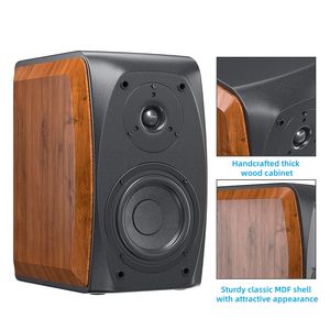 Speaker Rak Buku Pasif High-Fidelity dengan Subwoofer Kayu Berdaya Tinggi untuk Hiburan Audio HiFi di Rumah - Product Image 4