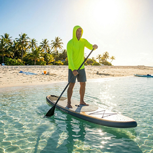 Sudadera con Capucha para Hombre, Diseño Personalizado, Tejido Bird <span class=keywords><strong>Eye</strong></span> de 130 g/m², Secado Rápido, para Senderismo, Pesca y Actividades al Aire Libre, Protección Solar UV UPF, Corte Holgado y Transpirable - Product Image 5