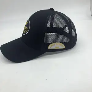 Kids 6 Panel Mesh Color Stitching Gute Qualität Trucker Hut mit benutzer definierten Patch Logo New Designer Kinder hüte