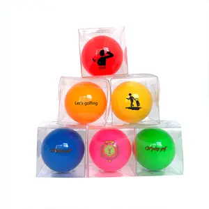 Preço barato OEM personalizado logotipo impresso Park Golf Balls Com Custom Plastic Blister Box Package