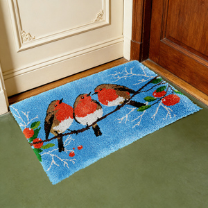 Kit de <span class=keywords><strong>tapisserie</strong></span> au crochet personnalisé pour grands oiseaux, kits de fabrication de tapis DIY pour adultes, vente en gros, revente, décoration intérieure - Product Image 2