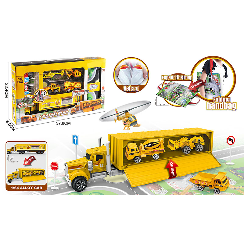 Kidewan bán buôn thu nhỏ kim loại xe mô hình xe tải Diecast đồ chơi phương tiện đi lại