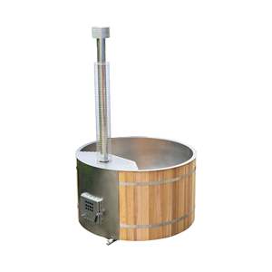 Bain à remous Offre Spéciale en bois de cèdre rouge ou de pin blanc <span class=keywords><strong>avec</strong></span> le chauffage intérieur de fourneau au bois - Product Image 2
