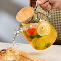 Pichet en verre isotherme 1,5 L grande capacité avec infuseur, théière en verre résistante à la chaleur pour la maison – Nouveauté très demandée