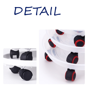 <strong>Plant</strong> Flower Pot Tray <strong>Stand</strong> Round <strong>Wheel</strong> Removable Resin Garden Plate Round <strong>Wheel</strong> <strong>Plant</strong> <strong>Stand</strong> - Product Image 5