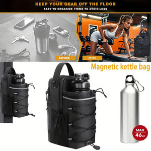 Bolsa <span class=keywords><strong>Deportiva</strong></span> Pequeña con Logotipo Personalizado, Porta Botella de Agua Magnético, Bolsa <span class=keywords><strong>Bandolera</strong></span> con Correa para el Hombro para Hombres y Mujeres - Product Image 1