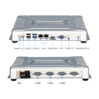 Hot Sale Fanless Embedded Industrial Mini Computer PC I3/I5/I7 CPUs 6*USB 6COM 2*1000M LAN 3-Year Warranty Optional WIFI