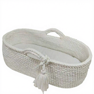 High Quality Eco-Friendly Portable Foldable Organizer <strong>Basket</strong> Hand-Woven Baby Cradle <strong>Mobile</strong> Newborn Diaper Changing Bed Fabric - Product Image 1