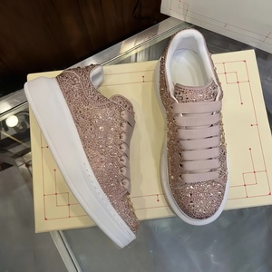 Zapatos de Diseñador de Lujo para Hombre, Plataforma Baja, Retro, Casuales, para Pascua o San Valentín, Zapatos Bajos para Mujer con Diamantes - Product Image 2