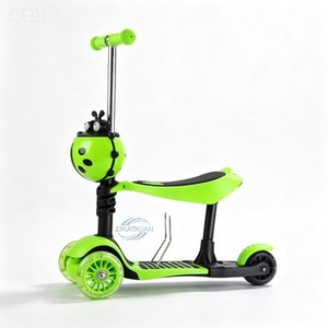 Patinete Infantil de Tres Ruedas Multiusos, 5 Modos de Transformación, Plegado Sencillo con Asa de Arrastre Auxiliar - Product Image 2