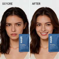 Tisu Sampo Kering Label Pribadi Tanpa Bilas, Lembar Pembersih Penyegar Rambut untuk Perjalanan, Berkemah, dan Aktivitas Luar Ruangan, Cepat Kering, Mengontrol Minyak