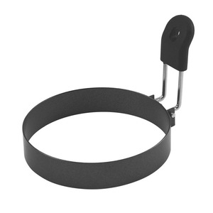 Outils de cuisine très vendus, moules à œufs en acier inoxydable antiadhésifs en forme de cercle pour des œufs frits parfaits, 2 couleurs disponibles - Product Image 5