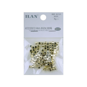 Perline Quadrate ILAN 4mm Oro 8g Per Accessori Artigianali - Product Image 2