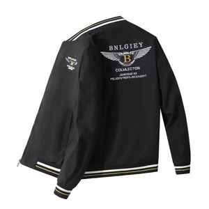 Chaqueta para hombre, nueva colección primavera-otoño 2025, estilo coreano, informal, con bordado, cuello tipo béisbol, uniforme, abrigo para hombre, estilo Joker. - Product Image 1