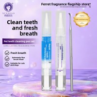 Kit de Soin Dentaire pour Animaux : Stylo Blanchissant pour Dents, Élimine le Tartre, Haleine Fraîche pour Chiens et Chats