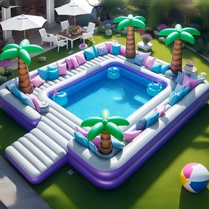 Maßgefertigter Kommerzieller Aufblasbarer Schwimmpool für Draußen PVC-Wasserbecken OEM ODM Tragbarer <span class=keywords><strong>Sommer</strong></span>-Gartenpool - Product Image 4