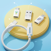 Caja de Almacenamiento Multifuncional con Cable de Carga y Espejo de Doraemon, con Licencia Oficial de ROCK, Portátil para Viajes