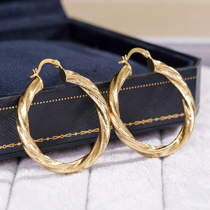 Orecchini a Spirale in Metallo per Donne, Placcati in Oro, Eleganti e alla Moda, Gioielli per Uso Quotidiano - Product Image 6