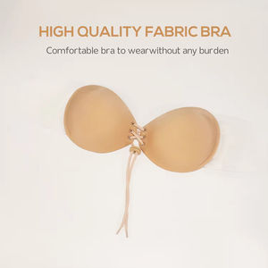 Usine en gros femmes tissu Sexy cordon Style sans couture sans bretelles soutien-gorge Invisible <span class=keywords><strong>pour</strong></span> robes licou - Product Image 2