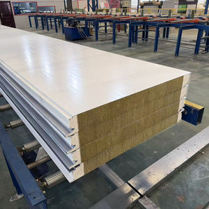 Proveedor Profesional de Paneles Aislantes Térmicos para Paredes, Paneles Sándwich de Lana de Roca de 50 mm y 75 mm para Construcción - Product Image 1