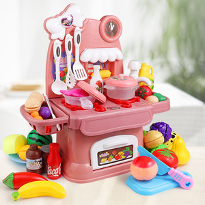 Pretend Play Kitchen Toy Set Plastic Food Cutting Toys For Kids Ages 2 4 Years Simulated Cooking Set - Product Image 3
