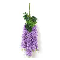 Vente en gros Paysage Long Couloir Lieu Plafond Décoration Escalade Simulation Glycine Dense Fleur Suspendue Approvisionnement en vrac