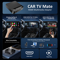 3 en 1 Wireless CarPlay TV Mate Android Auto Box Video Out FireTV Adapter Avec Smart Phone Video Mirror Link YouTube Netflix