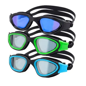 Polarized Open Water Goggles Swimming Anti Fog UV Protection No Leakage Clear Vision Easy to Adjust for Adults Men Women Teenage