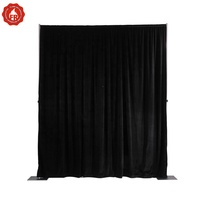 Panneaux de toile en velours ignifuge pour salons professionnels, fêtes, événements, théâtres