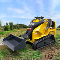 Mini-chargeuse sur chenilles compacte avec transmission hydraulique pour travaux de terrassement et aménagement paysager, livraison gratuite