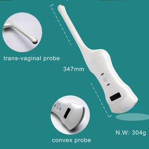 Sonde échographique Doppler couleur sans fil 2-en-1 de haute qualité, très vendue, pour usage médical (lumineux et abdominal) et vétérinaire DCU19F - Product Image 3