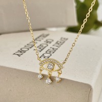 Dylam Dainty 2024 Cadeau de la Saint-Valentin S925 Colliers à maillons en argent rhodié plaqué or 18 carats 5A avec zircon cubique
